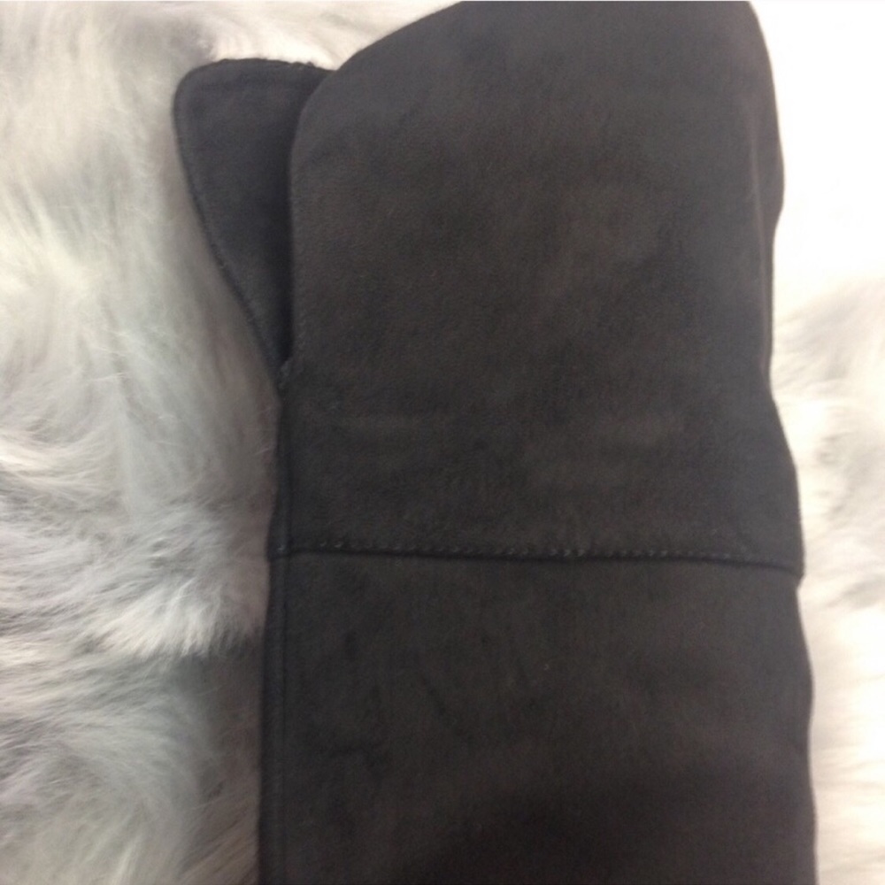 Black Color Over knee heeled boots Block Heel - Picture 4 of 6
